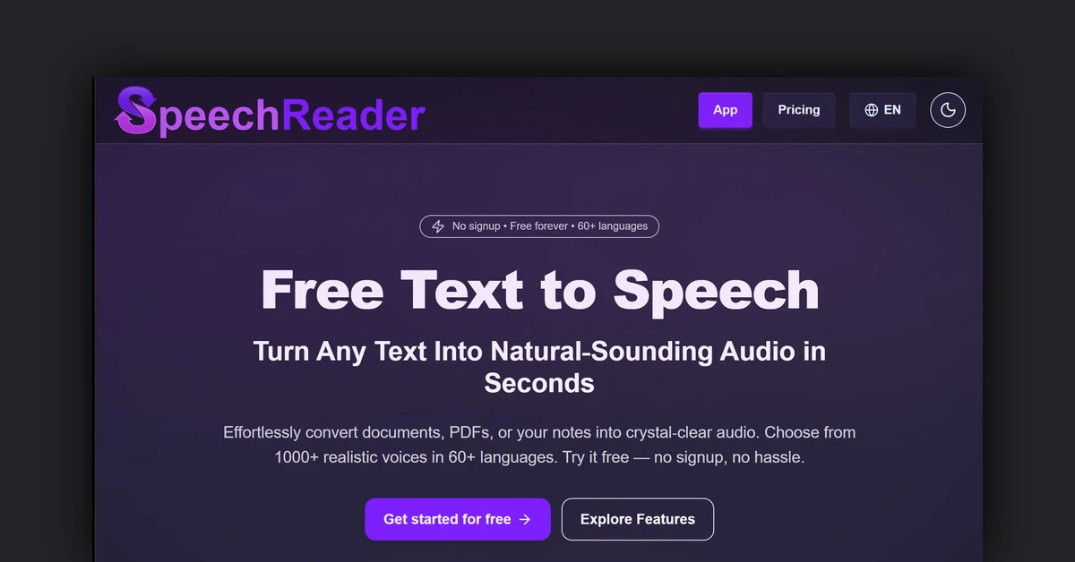 Speech Reader