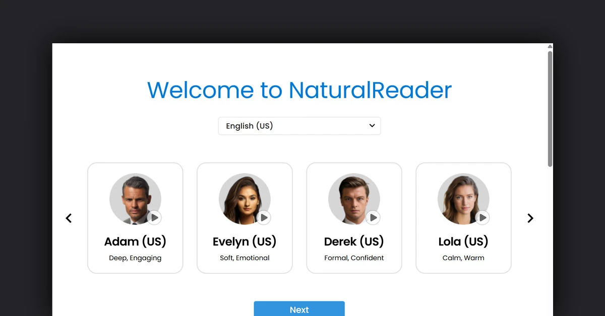 Text to Speech by NaturalReaders